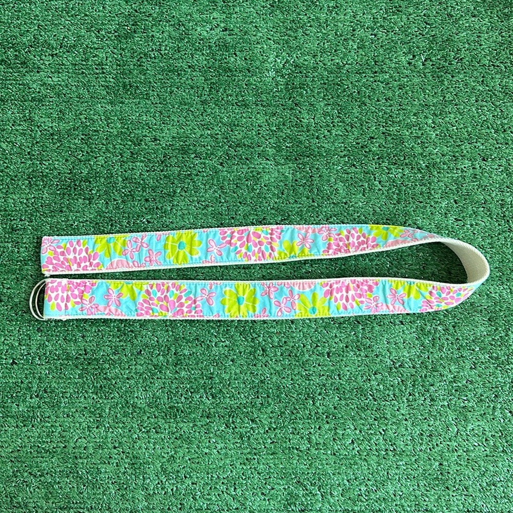 Lilly Pulitzer Blue Woven Belt for Stylish Accessorizing